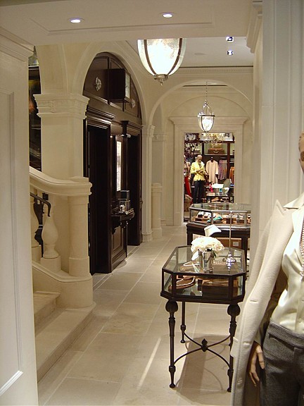 Ralph Lauren · progetto retail · Dettaglio e lavorazione 03 · Fotografia dall’archivio Marmi di Carrara